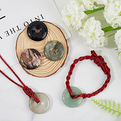 5 шт. 5 стиля подвески из натурального зеленого авантюрина&nbsp;G-SP0001-38