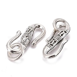 Тибетский стиль сплава крюк и S-крюк пряжки&nbsp;TIBE-I025-13AS