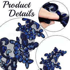 2 paire de feuilles en polyester&nbsp;DIY-GF0014-46D