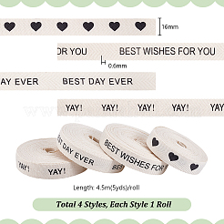 4 рулон 4-х видов тканевой отделки шнуром OCOR-PH0006-67