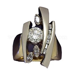 Кольца для пальцев из сплава с конским глазом&nbsp;FS-WG6BE3E-05