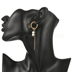 Boucles d'oreilles créoles pendantes en acier inoxydable 202&nbsp;EJEW-JE07393