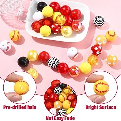 50шт. акриловые бусины для посадки SACR-CJC0010-01A