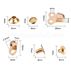 Крючки шнурка сплава ботинка PALLOY-NB0001-12G