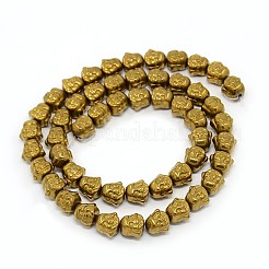 Electroplate non magnetici ematite sintetico fili di perline&nbsp;G-J181-05