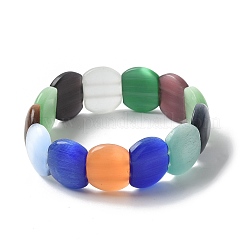 Pulseras elásticas de cuentas hechas a mano con lampwork para hombres y mujeres&nbsp;BJEW-G738-01A-06