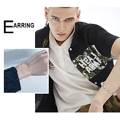 Браслеты из шариковой цепи из нержавеющей стали 304&nbsp;BJEW-UN0001-10P