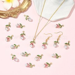 20 шт. подвески из двухцветного сплава с эмалью&nbsp;ENAM-FS0004-07