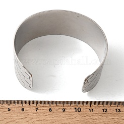 Manschettenarmbänder aus chirurgischem Edelstahl 316l&nbsp;BJEW-D454-01A-P