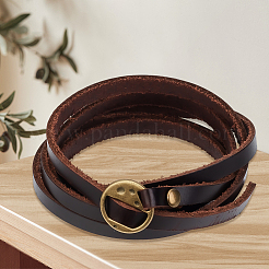 2 Stück Wickelarmbänder aus Rindsleder&nbsp;BJEW-GF0001-35A