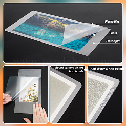 100 feuille de protection pour photo en film de plastification en plastique&nbsp;AJEW-WH0606-55D