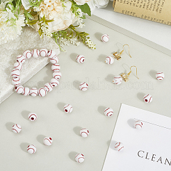 200 шт. непрозрачные акриловые круглые бусины MACR-SP0001-89A