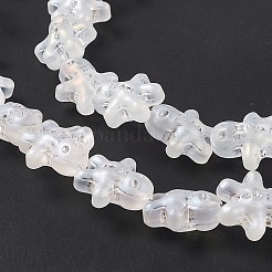 Perles en verre électrolytique de couleur AB&nbsp;GLAA-P005-AB01