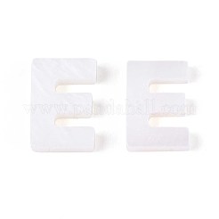 Natürliche Süßwasser-Muschel-Buchstabenanhänger&nbsp;BSHE-ZX007-02E