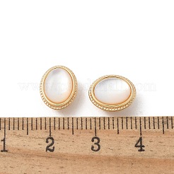 Muschelperlen aus Messing&nbsp;KK-U052-41G