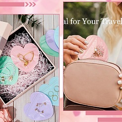 75 шт. 5-х цветные пакеты для украшений в форме сердца с застежкой-молнией&nbsp;FIND-YW0011-11