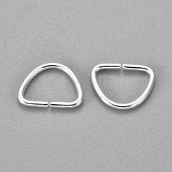 304ステンレススチールDリング  バックル留め金  ウェビング用  ストラップバッグ  服飾材料  銀  12x15x1.5mm  インナーサイズ：9.5x12mm&nbsp;STAS-F191-05S-C