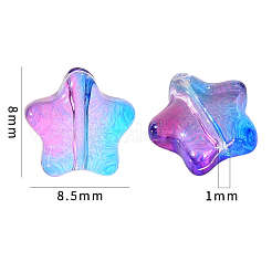 20 шт. Стеклянные бусины&nbsp;GLAA-YW0001-10