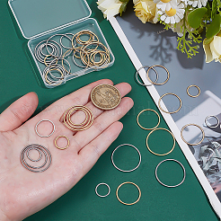 48 шт. 8 стиля соединительного кольца из нержавеющей стали 304 STAS-ME0002-36