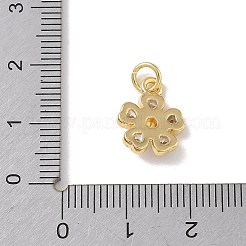 Pendentifs avec zircon cubiques à micro-pavés en laiton&nbsp;KK-L268-031G-03