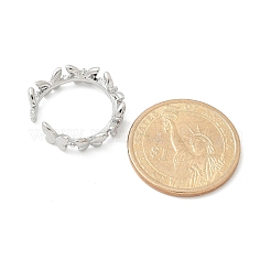 Кольца-манжеты с бабочкой из прозрачного кубического циркония&nbsp;RJEW-G337-15P