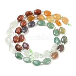 Нити из натурального индийского агата&nbsp;G-Z135-A02