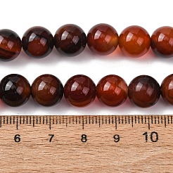 Tinti agata naturale perle tonde fili&nbsp;G-E321B-10mm-02