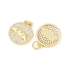 Латунные микро проложить кубического циркония подвески&nbsp;KK-C162-040G