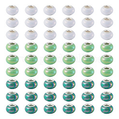 150шт европейские бусины из непрозрачной смолы&nbsp;RESI-TA0004-76