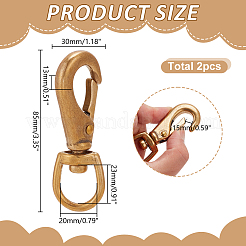 Латунь поворотные пряжки&nbsp;KK-AR0001-93A