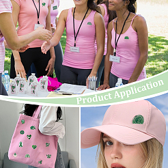 20 stücke psychische gesundheit awareness legierung emaille mit eisen schlüsselbund & broschen & organza geschenk taschen & papier karten sets&nbsp;SJEW-PH00005