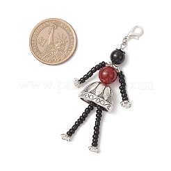 4 шт. подвеска в виде человека из стекла HJEW-TA00361