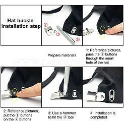 30 комплект из нержавеющей стали для регулировки кепки FIND-BC0004-67P