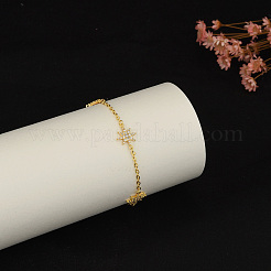 Браслеты из латунных звеньев в виде снежинок FY7491-1