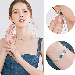 100шт градиентные бусины лэмпворк ручной работы LAMP-GO0001-08