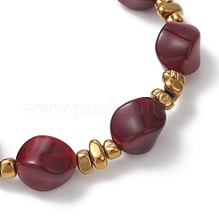 Эластичные браслеты из акриловых бусин&nbsp;BJEW-JB13273