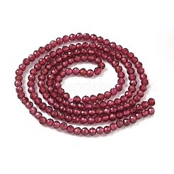 Гранат природный бисер нитей G-RM241221-A3