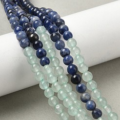 Нити бусин из натуральной красной яшмы G-NH0002-E02-4mm