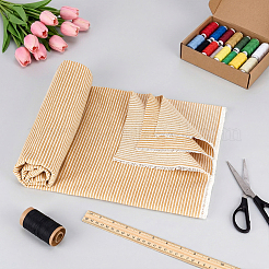 Tela de polialgodón con estampado de rayas de 1 yarda&nbsp;DIY-MA0007-31B