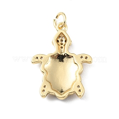 Cremagliera placcatura micro ottone spianare pendenti zirconi&nbsp;KK-C021-01G-01