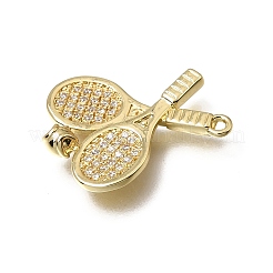 Pendentifs en laiton zircon cubique transparent&nbsp;KK-K427-23G