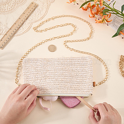 Gewebte Grasschultertaschen&nbsp;AJEW-WH20020-591C