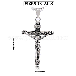 Ожерелье с подвеской в виде креста с распятием Иисуса JN1109A