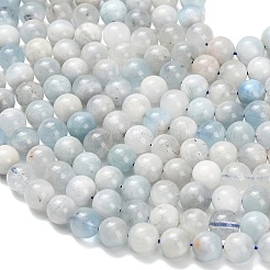 Природные Аквамарин бисер нитей&nbsp;G-F826-B01-8mm