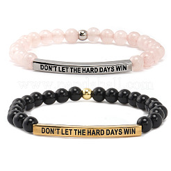 2-teiliges Set aus inspirierendem Armband aus Messing&nbsp;AW1158-3