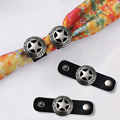 6 шт. из искусственной кожи с латунной пряжкой для шарфа&nbsp;AJEW-CL0001-69