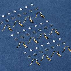 60 шт латунные серьги крючки DIY-FS0007-60G