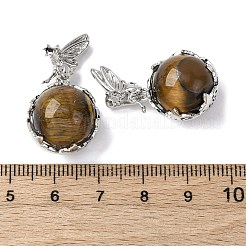 Круглые подвески из натурального тигра&nbsp;G-G207-01P-04