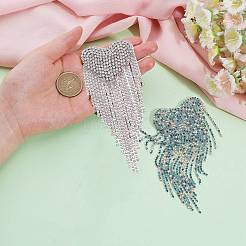 2 chaîne d'épaule en alliage de zinc avec strass bicolore&nbsp;DIY-NB0006-56