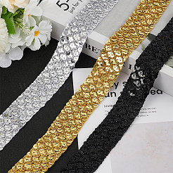 12.5 ярд эластичной отделки из полиэстера с блестками&nbsp;OCOR-AR0001-75C